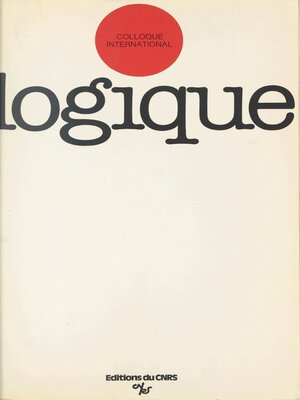 cover image of Colloque international de logique, Clermont-Ferrand, 18-25 juillet 1975